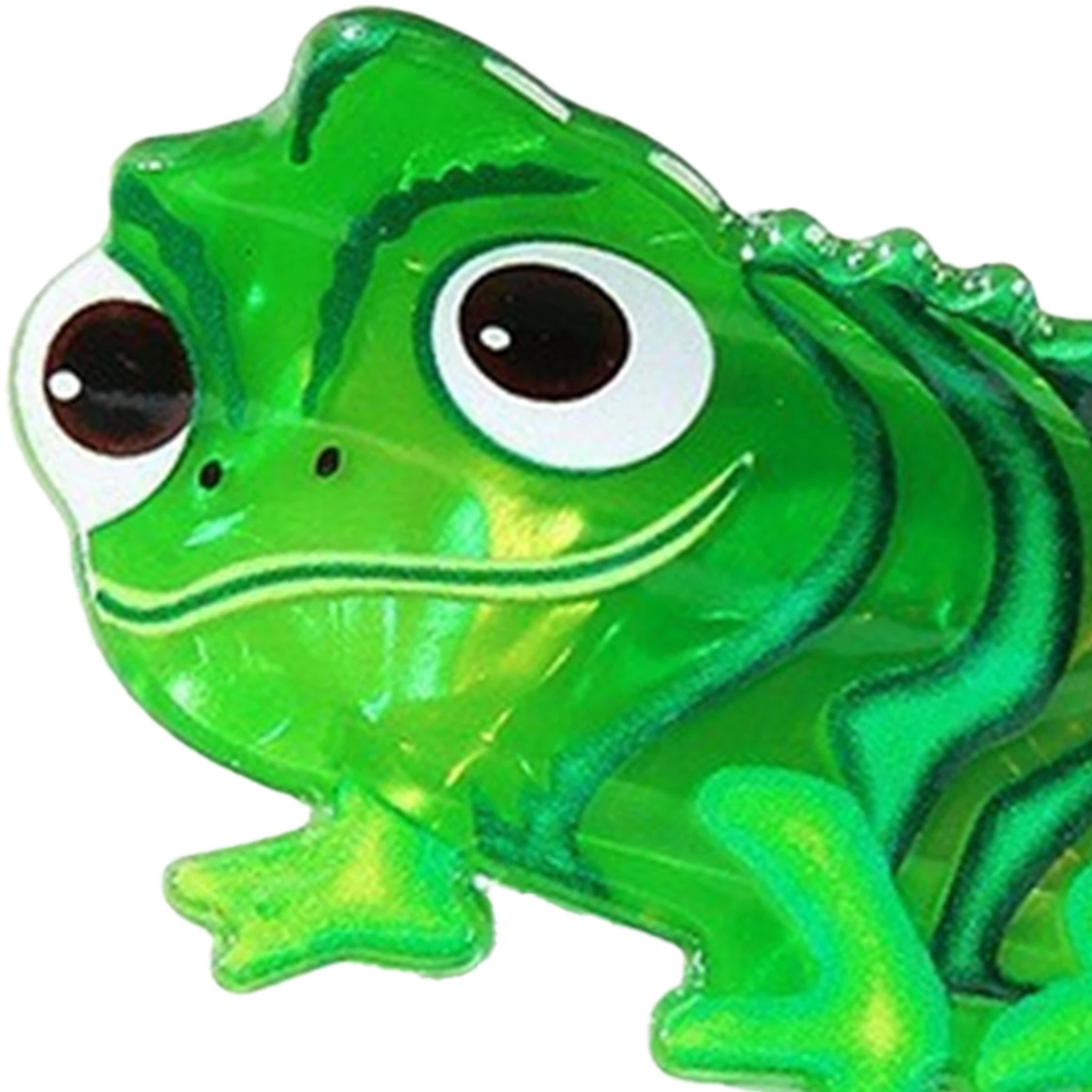 Cartoon Lizard Hair Claw Clip Green Non-Slip Shark Hair Clip for Women with Acrylic Material for Daily Party Gift view 4