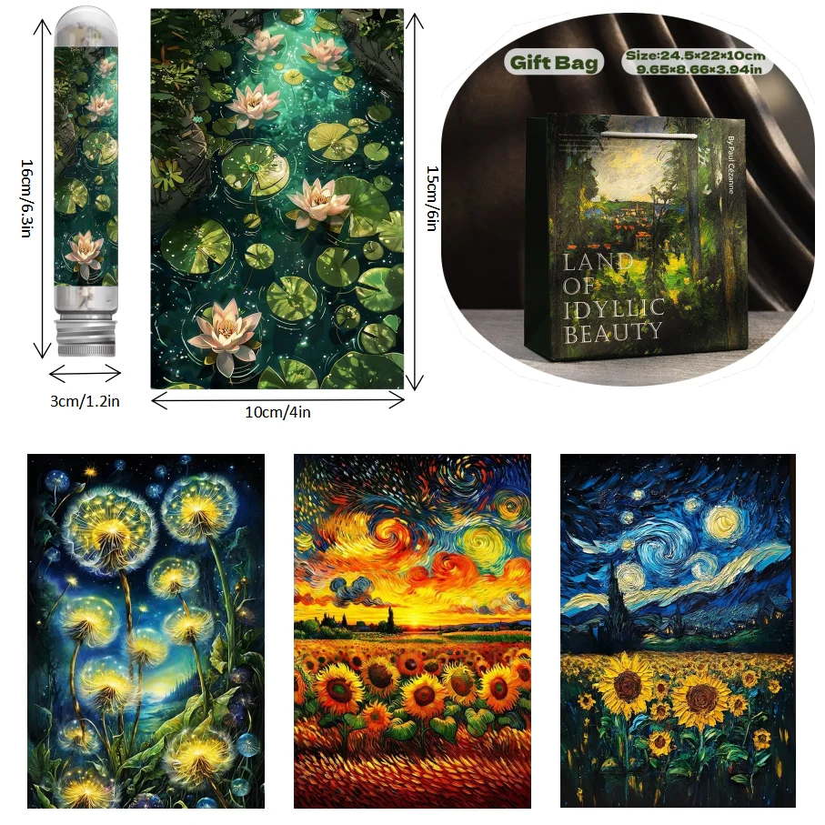 4 Zestawy Mini Układanki w Probówkach dla Dorosłych, Kwiaty, Gra Edukacyjna, Prezent na Halloween, Święto Dziękczynienia, Boże Narodzenie, Nowy Rok, Rocznice