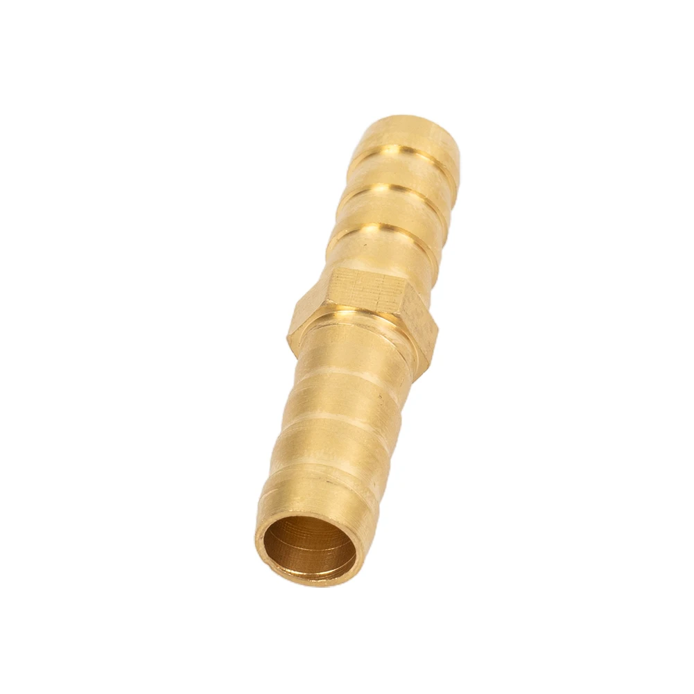 Connector Pipe Joint Replacement Accessory Circular Forging Fuel Hose Metal Nipple 2-Way Straight Adapter Fitting
