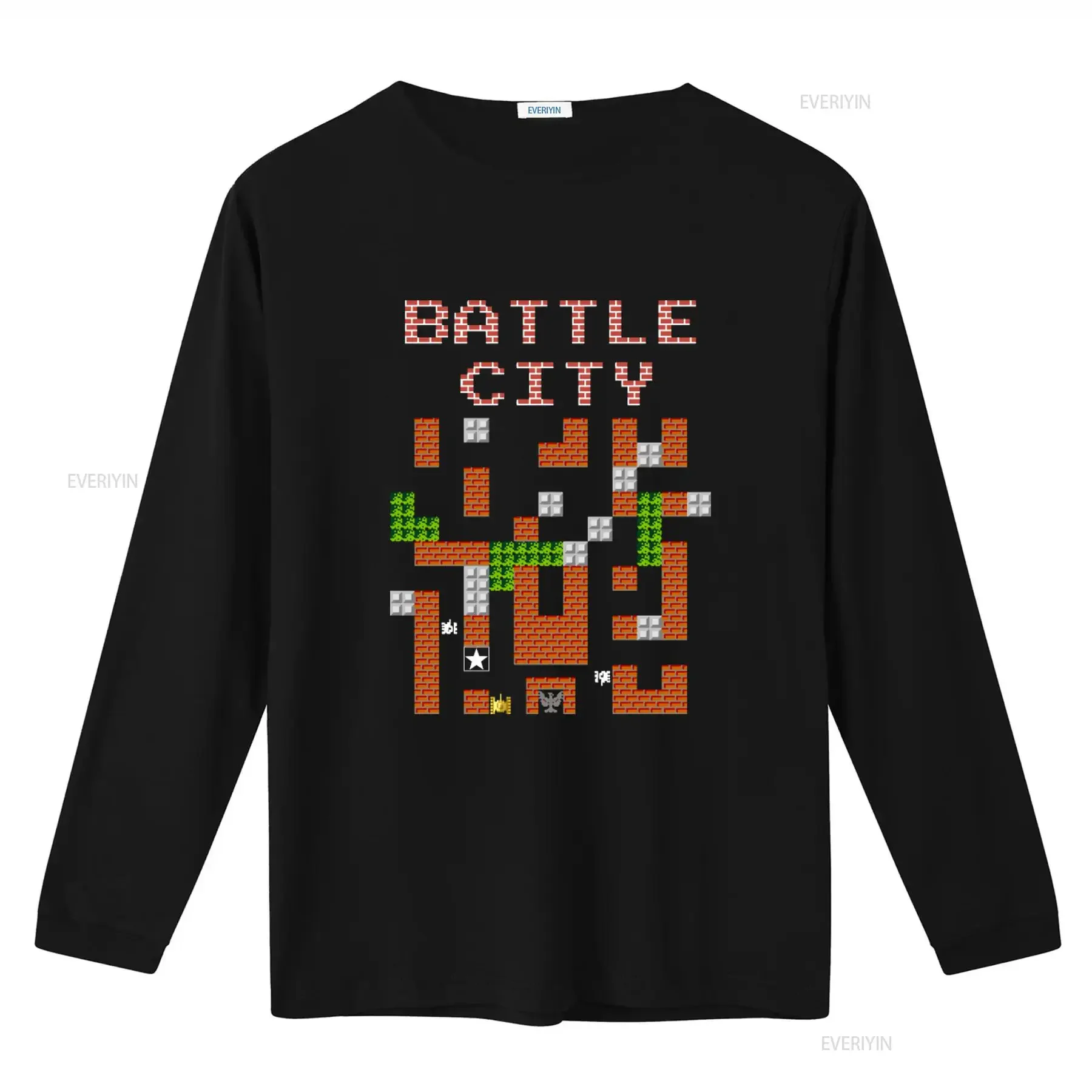 Battle City Stage 1 Logo 8 Bit Screen Arcade Classic Vintage Retro Design T Shirt All Sizes vintage Washed Unisex Versatile