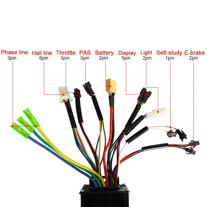 S900 E-Bike LCD Display Thumb Throttle Brushless Motor Electric 26A Sine Kit E-Bike Parts