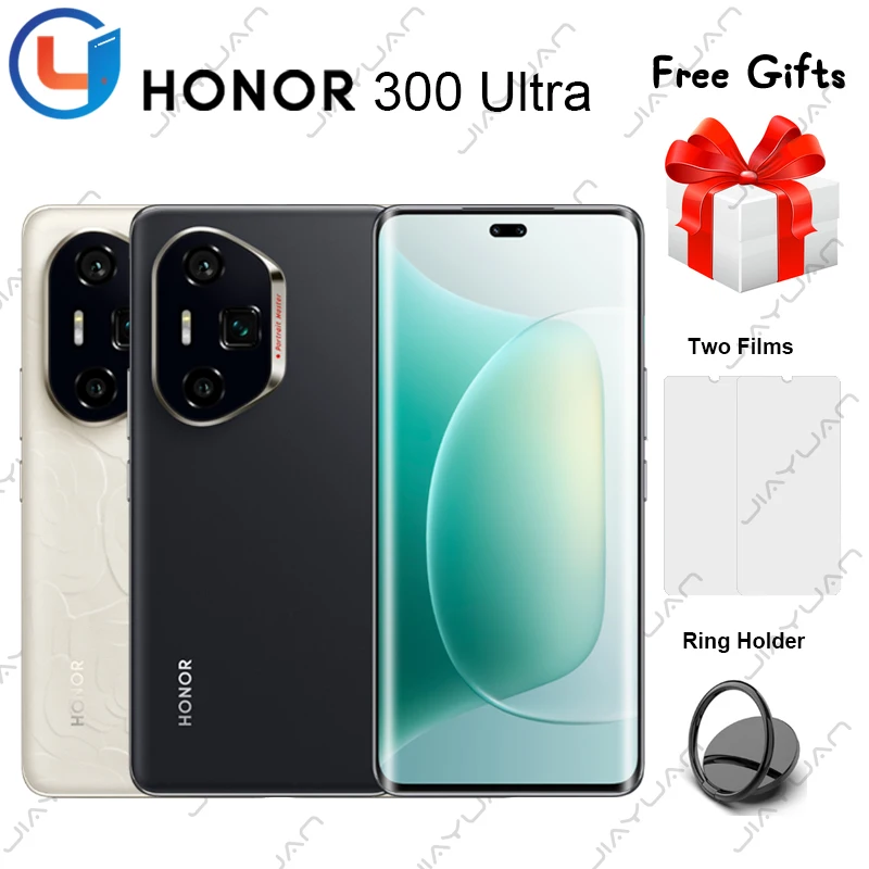 Оригинальный мобильный телефон Honor 300 Ultra 5G GMS, экран 6,78 дюйма, 120 Гц, камера Snapdragon 8 Gen 3, 50 МП, аккумулятор, смартфон 5300 мАч