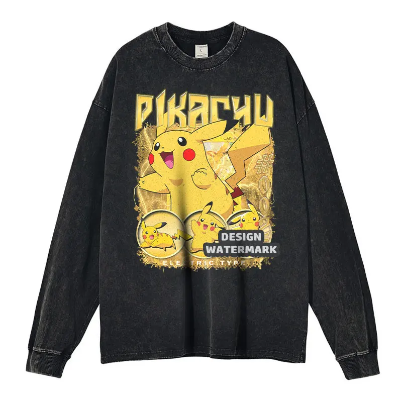 p-pokemon-long-sleeve-t-shirt-anime-pikachu-ash-ketchum-venusaur-vintage-washed-manga-sweatshirt-oversized-men-girl-100-cotton