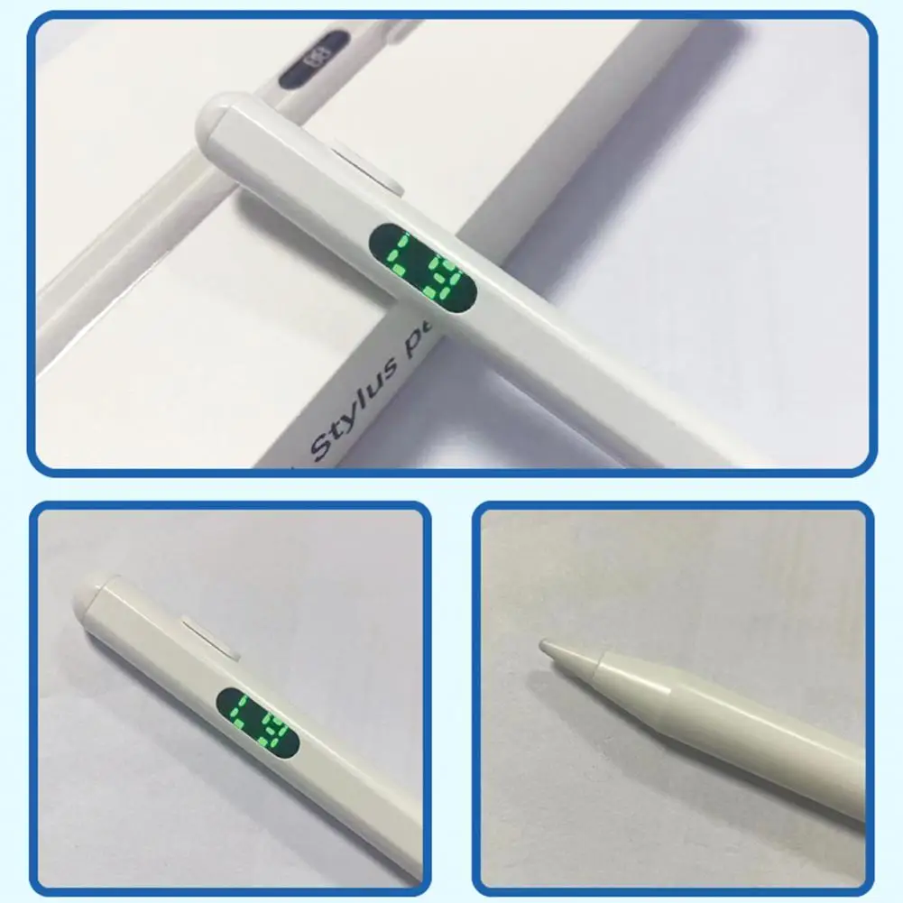 Mobile Phone Stylus Pen Slim Magnetic Stylus Pen with Power Led Display Active Type-c Rechargeable Capacitive