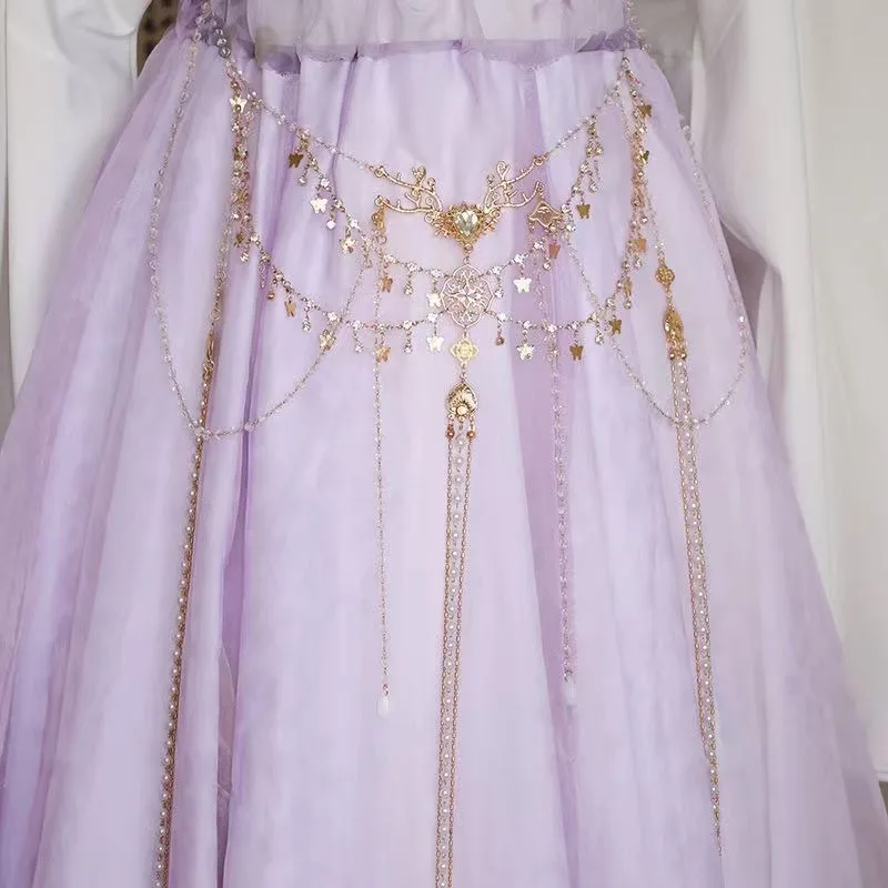 Long Tassels Waist Chain Dual-purpose Chinese Style Ancient Style Han Clothing