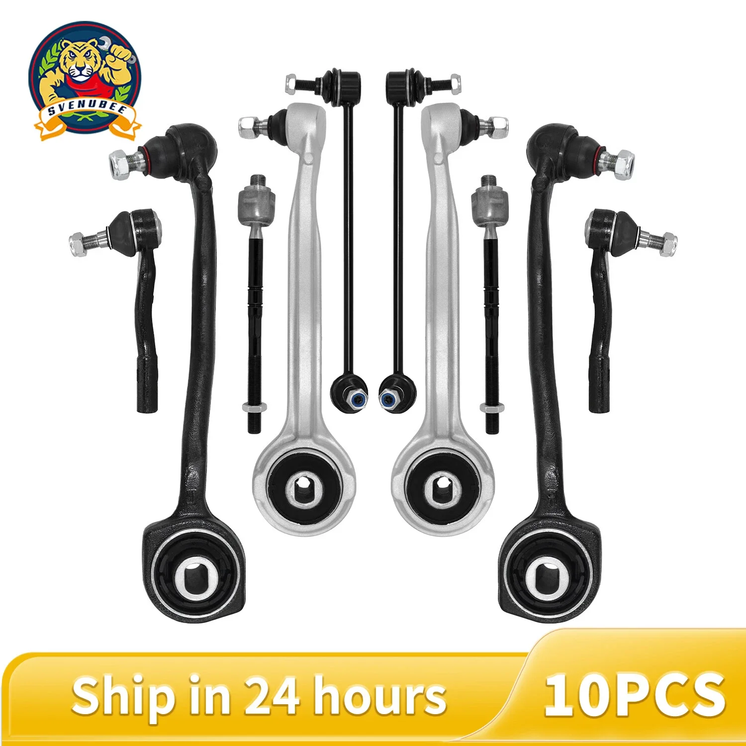 

Svenubee 10pcs Front Upper Lower Control Arm Suspension Kit for Mercedes-Benz W203 C230 C320 CLK320 2001 2002 - 2007 2008 2009