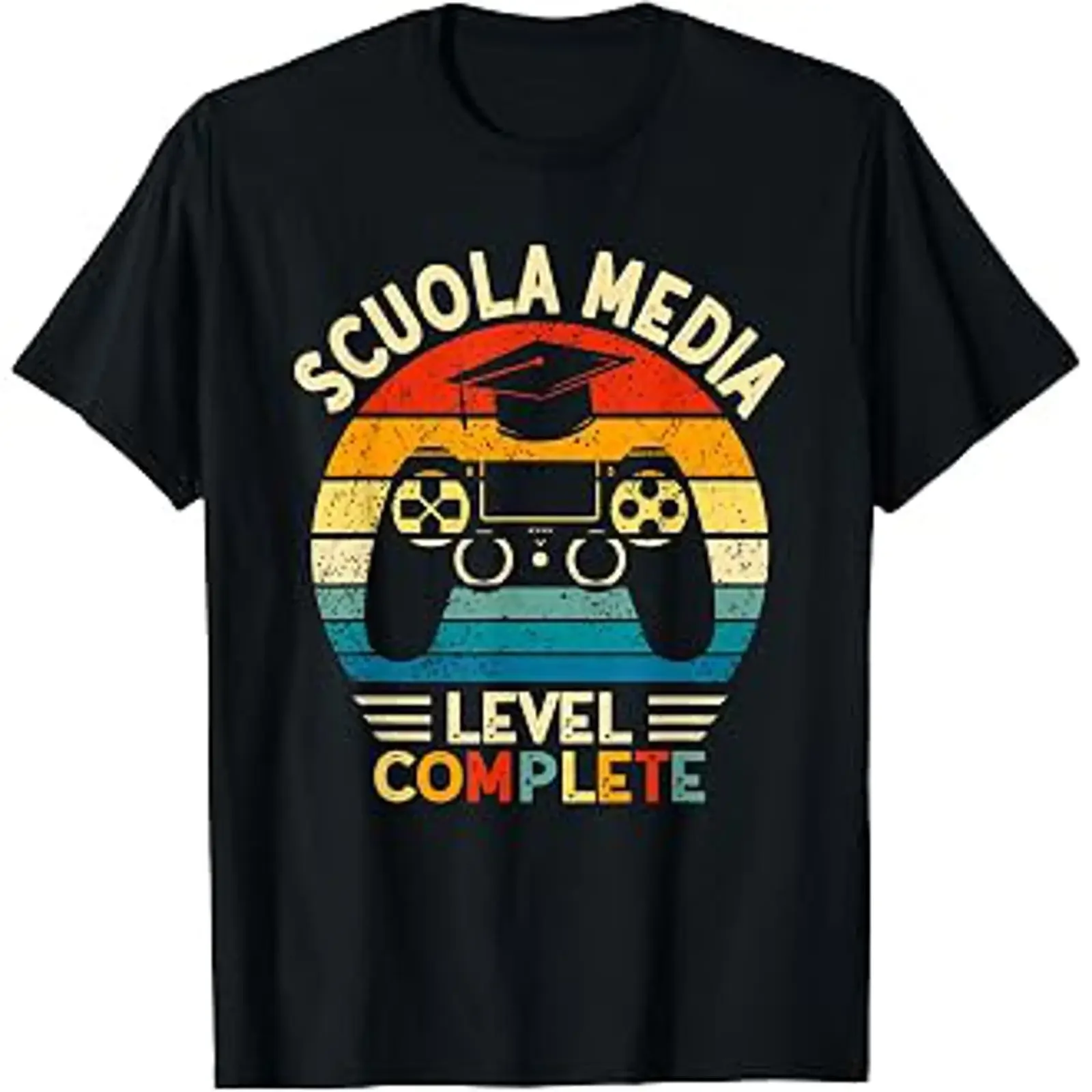School Middle Level Complete 2025 Gamer Graduate Students T Shirt Black S vintage Washed Versatile homme streetwear Breathable