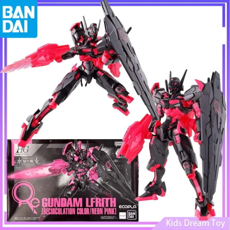 Bandai in Stock Original HG GUNDAM Anime Figures GUNDAM LFRITH[RECIRCULATION COLOR/NEON PINK]Action Figures Toys Collection Gift