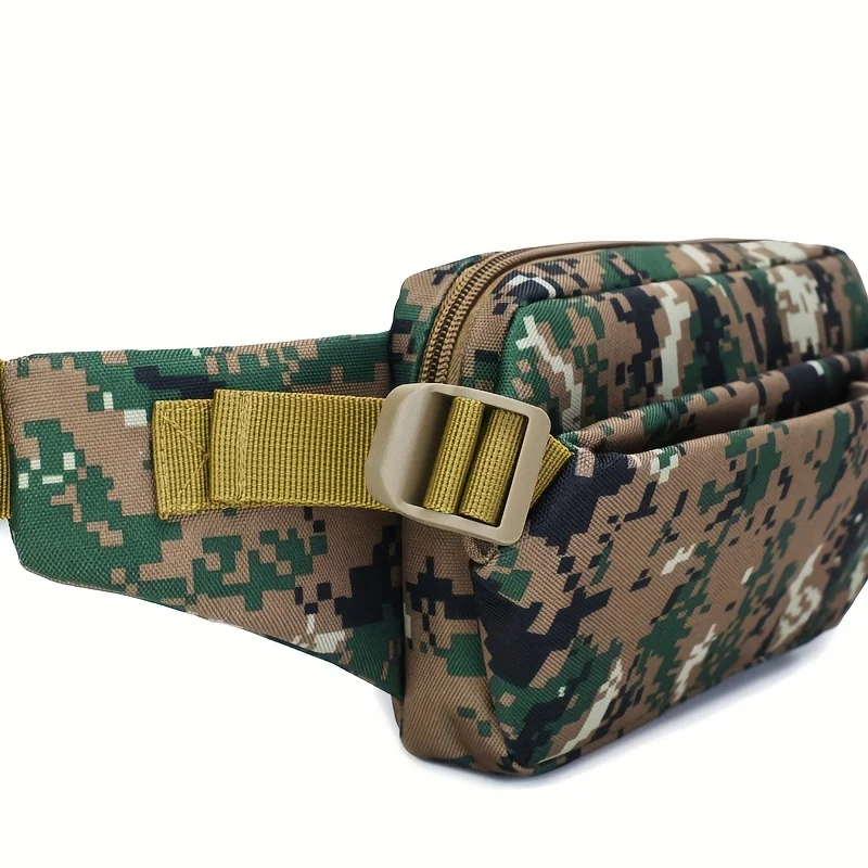 Men\'s Fishing Chest Bag Casual Sports Waist Pack Camouflage Small Travel Running Phone Storage Crossbody Shoulder Bags Pouch