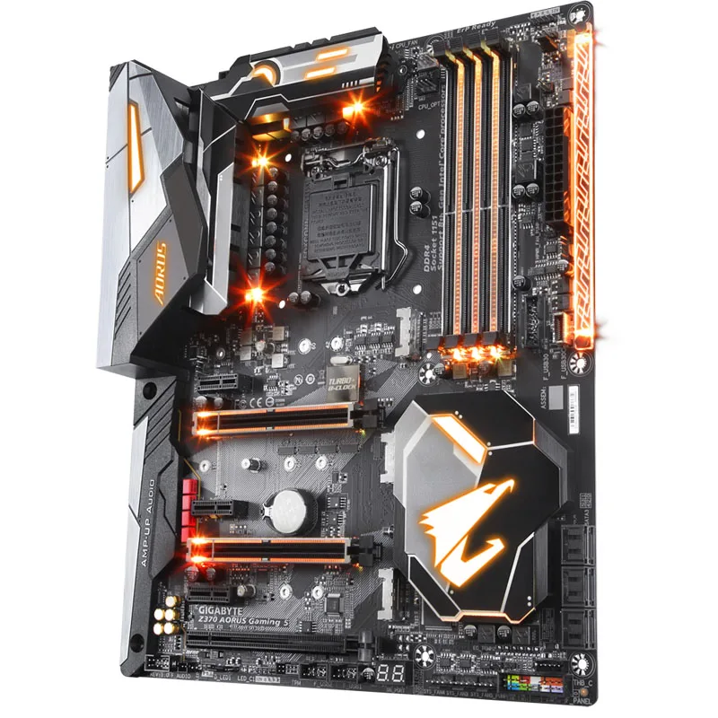 Imagem -03 - Gigabyte-placa-mãe Aorus Gaming Usada Desktop Original Intel Z370 64gb Ddr4 Lga 1151 i7 i5 i3 Usb 3.0 Sata3