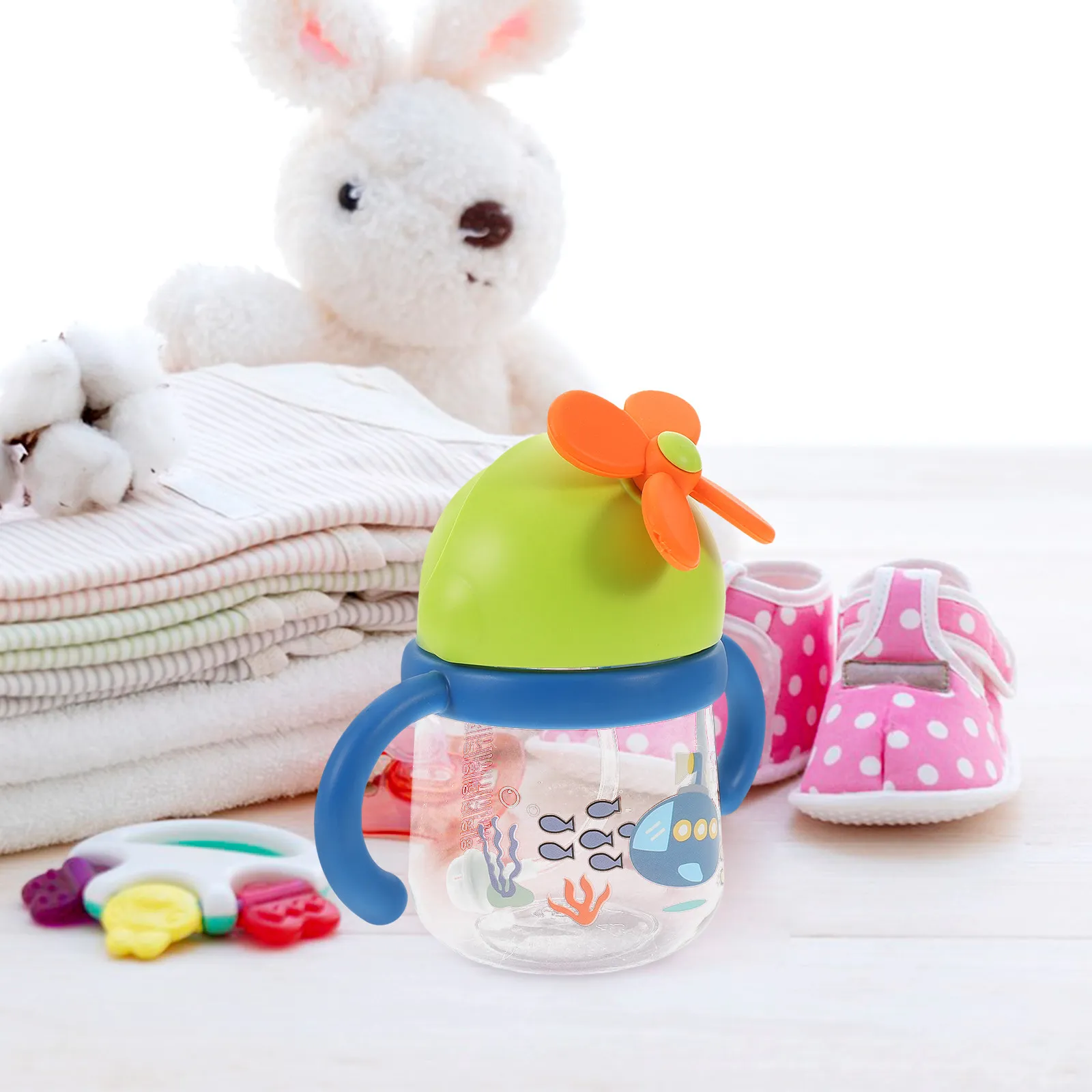 

Детская соломинка для питья для малышей, милая непроливаемая детская чашка для питья с отсоединяемой ручкой, небьющаяся чашка для воды для младенцев