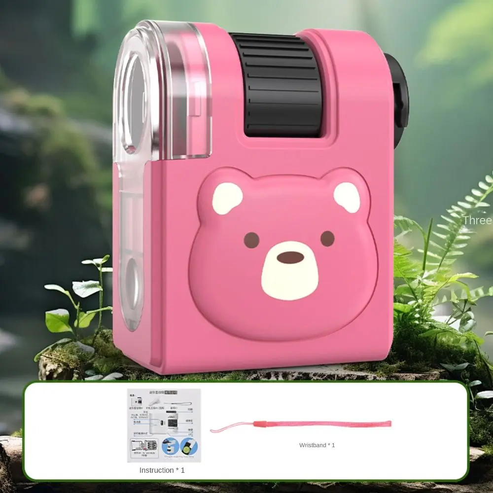 مصباح ليد جيب 80x مجهر صغير حجم الجيب 80x التكبير مجهر محمول دائم خفيف الوزن جيب المجهر الفتيات #1