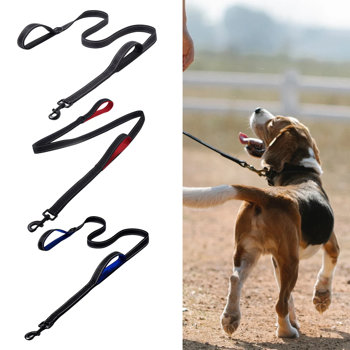 

Durable 180 cm Pet Traction Rope Small and medium-sizedmulti-color dog chain handle dog leash Pet Products