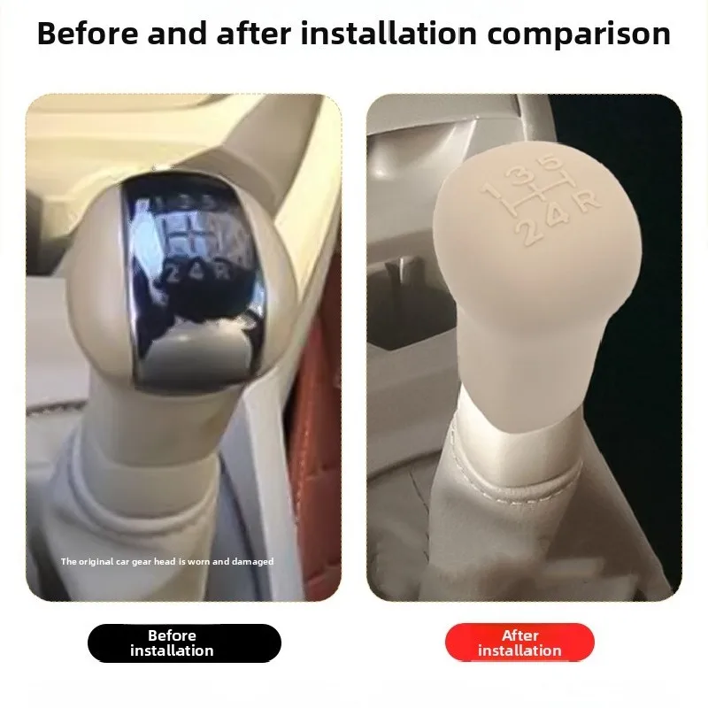 For Nissan Tiida Latio/Versa C11 2004-2012 Car Automatic Gear Shift Knob Head Protector Cover Handbrake Grips Brake Device Cover