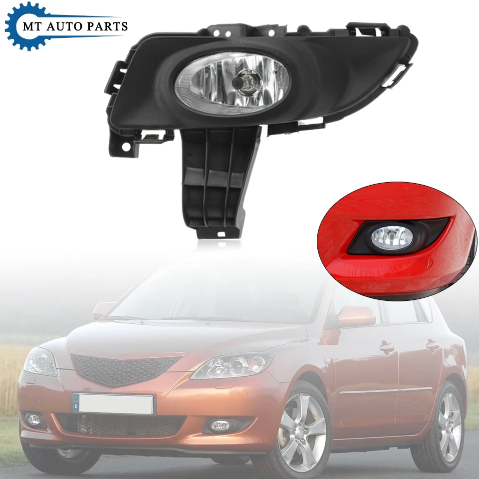 

MTAP Car Front Bumper Fog Light Anti Fog Lamp Assembly For Mazda 3 Axela BK M3 1.6L 2003 2004 2005 2006 2007 2008 2009 2010