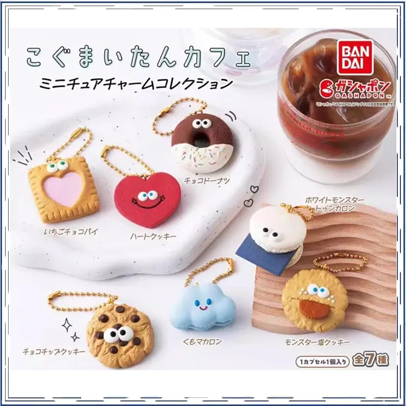 【GASHAPON】BANDAI Cookie Doughnut Dessert Design IN SHELF Christmas Gifts or Collection Genuine Action Figure Model Toys