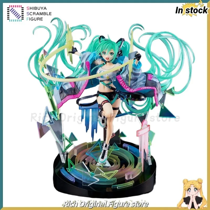 【Em estoque】Estágio colorido do projeto mundial SSF original! Feat. Hatsune Miku - RAGE World Project 2020 - Enfeites de modelo de figura de anime