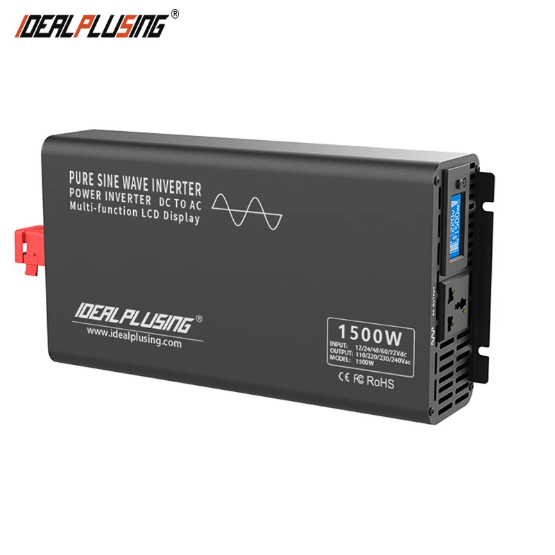 Pure Sine Wave 12V 24VDc to 120V 220V Ac Battery Charger 300W 600W 1000W 1500W Solar Power Electric Car Inverter Inverte