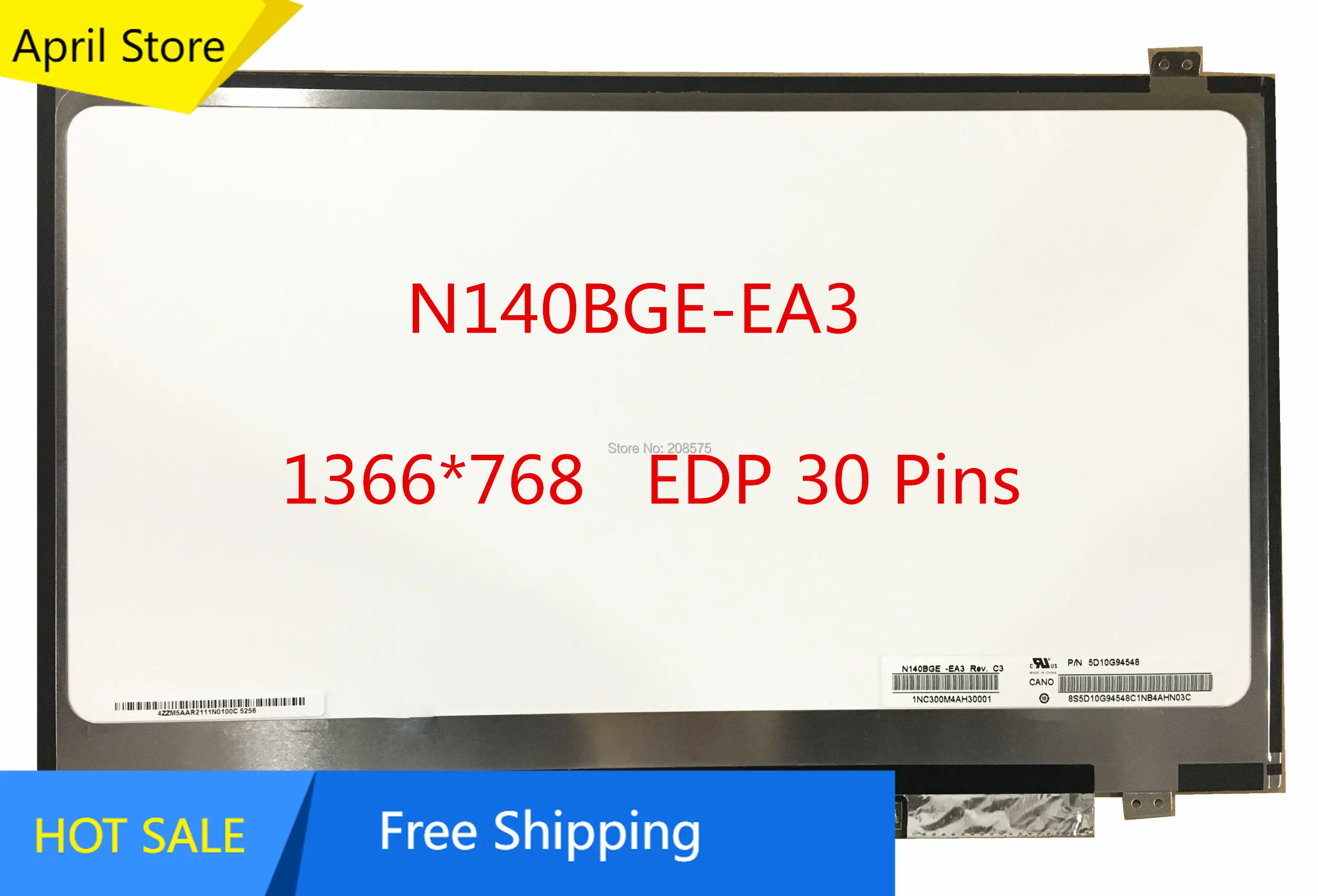 

Free Shipping N140BGE-EA3 N140BGE EA3 B140XTN02.E B140XTN02.4 LP140WH8 TPC1 N140BGE- E33 B140XTN02.A B140XTN02.D 30 Pins