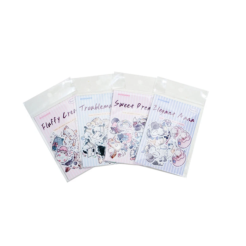 30 vellen/pak Leuke Cartoon Washi Te Olie Sticker Pack Voor DIY Telefoon Case Handboek Kalender Bril Laptop Decoratie