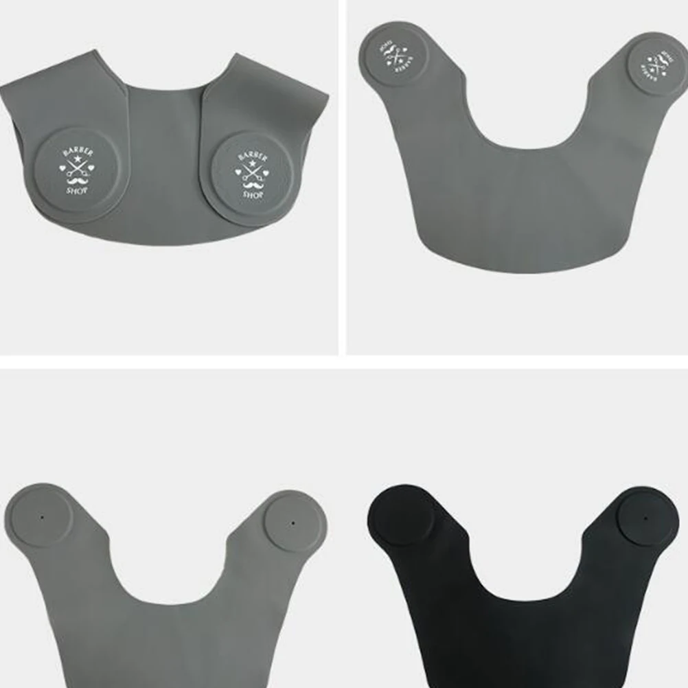 Capa de corte de pelo de silicona, cubierta impermeable para el cuello de peluquero, chal de peluquería para salón, hogar, diseño ligero Unisex, no se pega