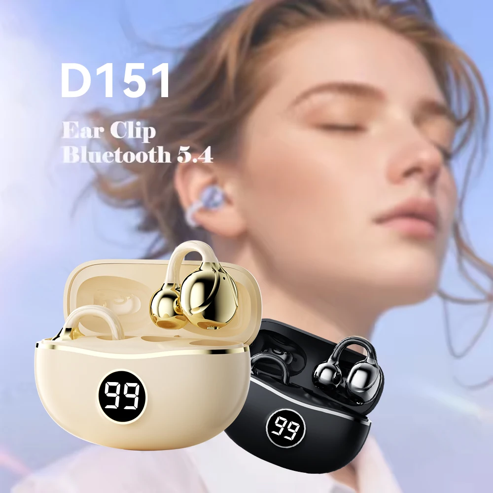 New Original D151 TWS Bluetooth V5.4 Headphones Sports Earphone HiFi Sound Quality Waterproof Headset LED Digital Display Earbud