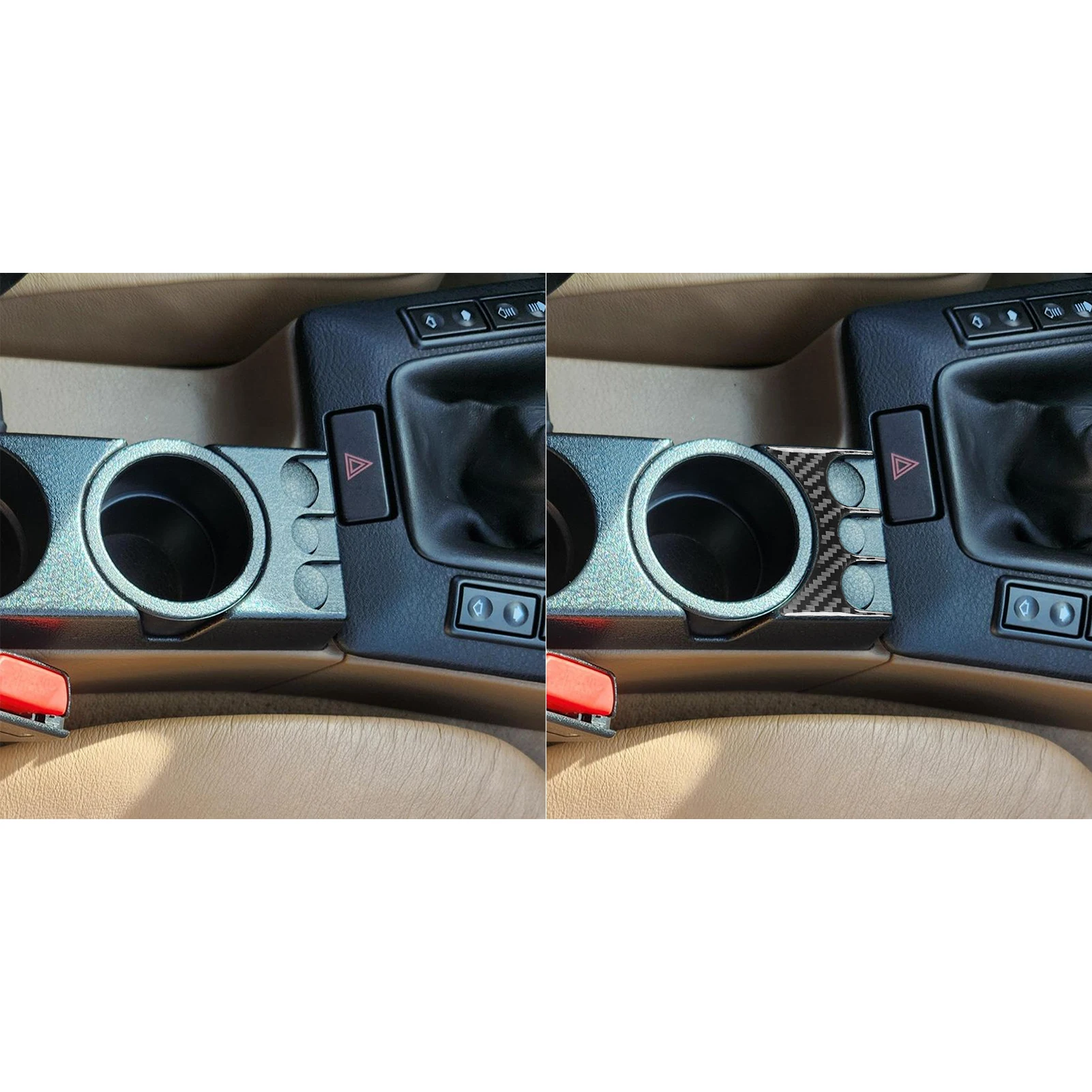 Real Carbon Fiber Car Accessories Center Console Decorative Trim Cover Soft Sticker For BMW E36 3 Series/M3 1994 1995 1996 view 4