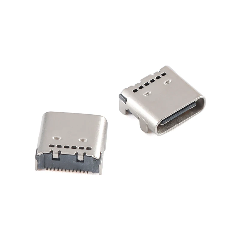 5pcs TYPE-C 24P with column, double row SMT board on female board, USB3.1 female head patch type