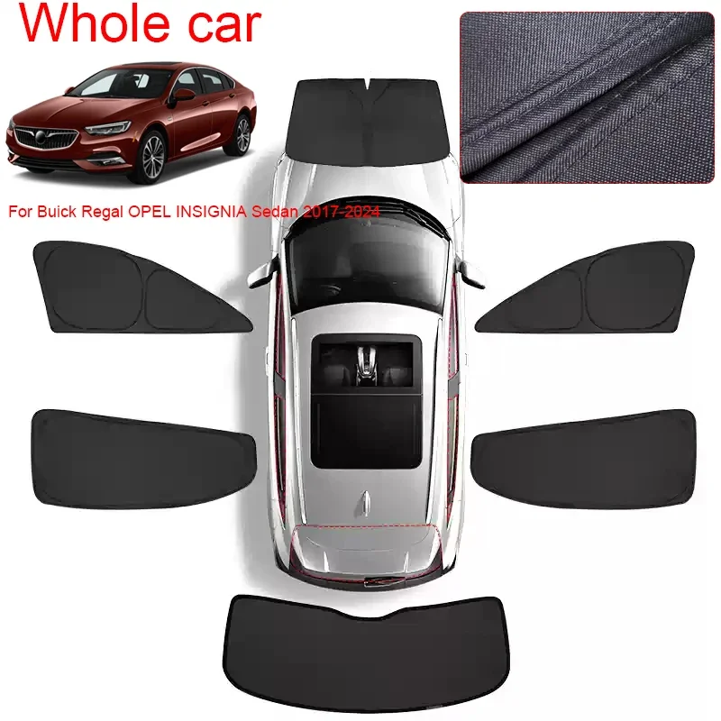Premium Car-Specific Privacy Sunshade Curtain For BUICK REGAL OPEL INSIGNIA 2017-2024 Auto Anti-UV Heat Insulation Protect Cover