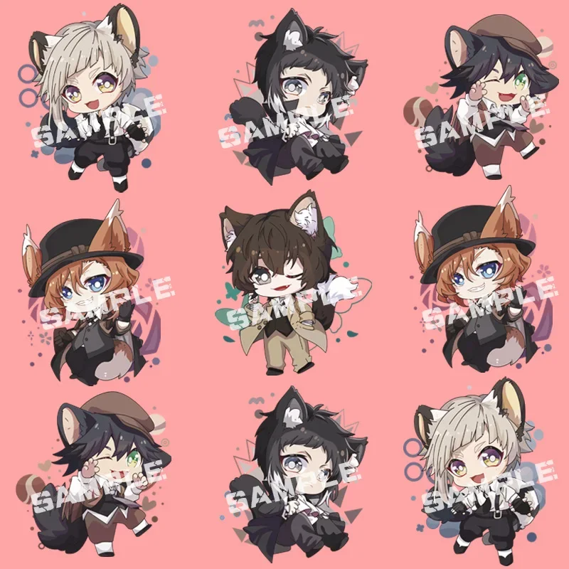 Аниме фигурка Dazai Osamu Kunikida Doppo Edogawa Rampo брелок для ключей творческая личность акриловый брелок модель тарелка подарок другу