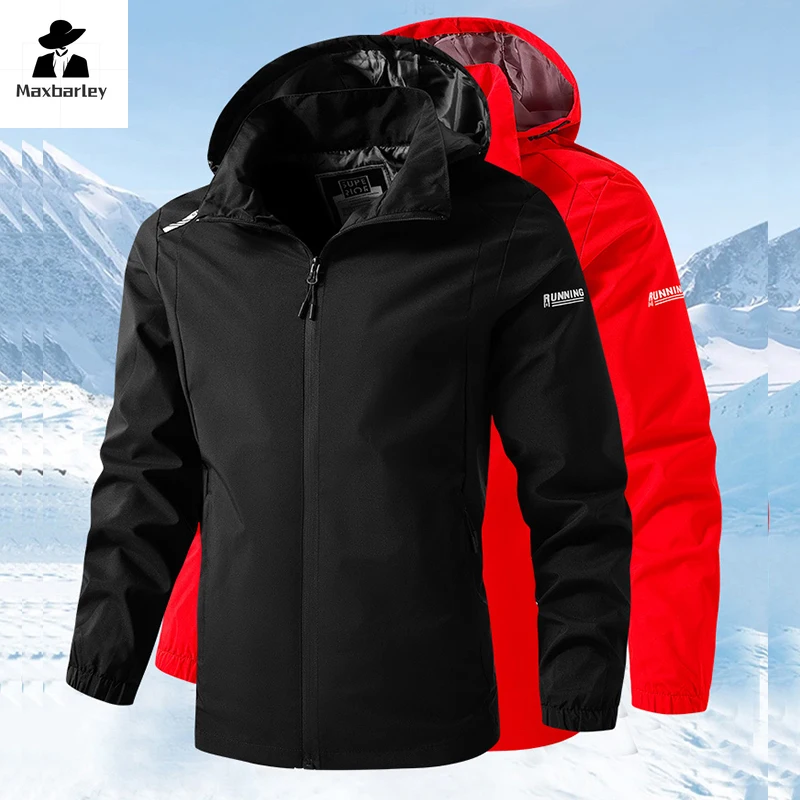 

Autumn Casual Jacket Men/Women Outdoor Waterproof Windproof Hooded Windbreaker Climbing Camping Reflective Strip Coat 8XL 9XL