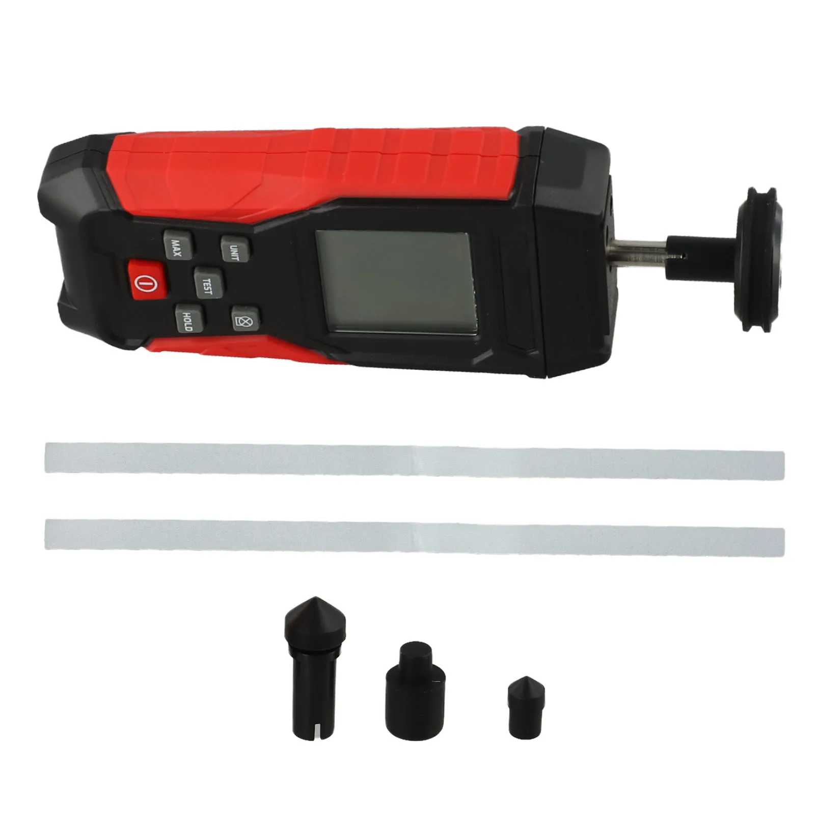 For DIY Projects Contact Non-Contact Dual Mode Testing Reflective Marker Speed Gauge Anemometer Black Red Detachable Adapters