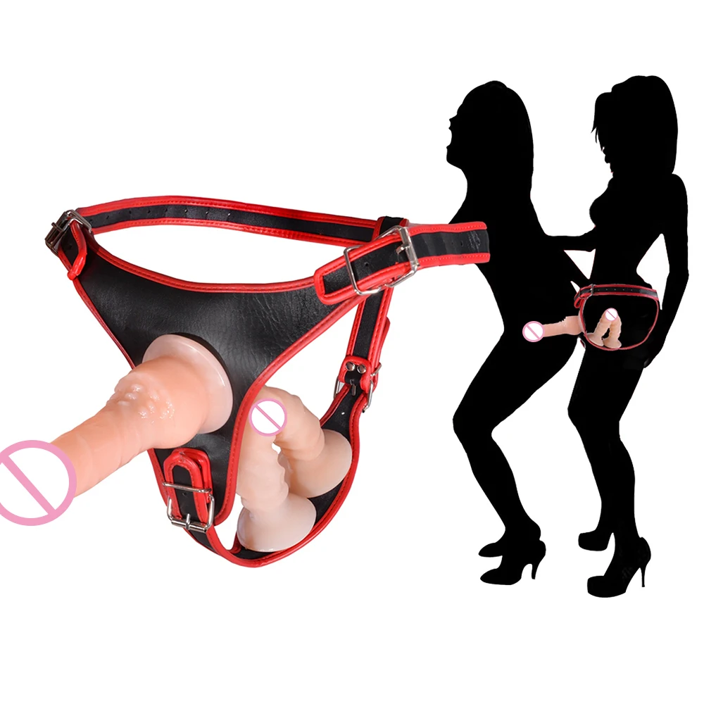 Strapon Panties with Triple Dildo Strap On Penis Sexy Products Sex Toys for Lesbian Couples Women Vagina Anal Erotic Goods Shop