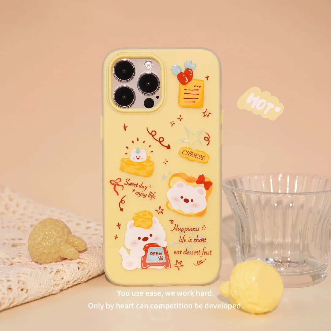 

Чехол Candy для iPhone 17 Air 16 Pro Max 15 14 13 Plus 12 11 Защита объектива ТПУ Силиконовый двойной бампер Противоударный для мужчин и женщин