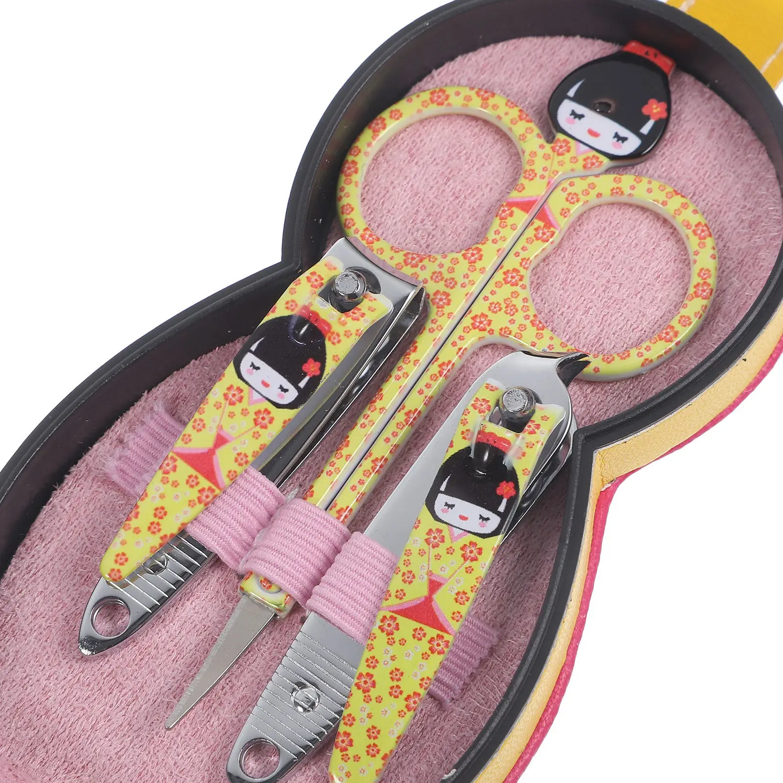 

1Set Professional Manicure Tool Set Stainless Steel Nail Clipper Pedicure Care Kit for Personal Grooming 6 Piece with Carry