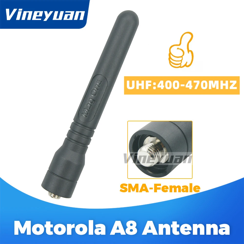 9.5CM/3.74INCH PMAE4020A UHF 400-470MHz Standard Antenna for Motorola Mag One BPR40 A8 A6 Two Way Radio Antenna