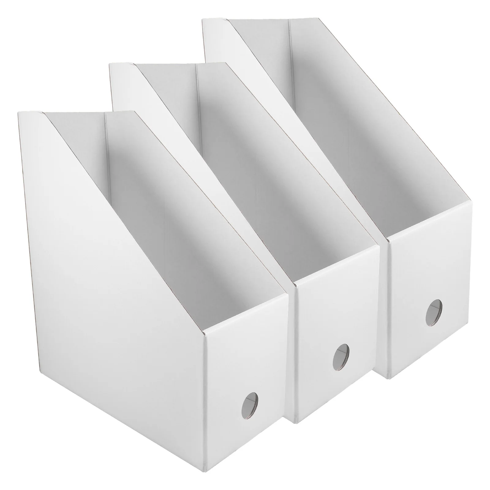

3Pcs Desktop Document Rack Paper File Box Holders Office Desktop Organizer Book Magazine Storage Box for Files