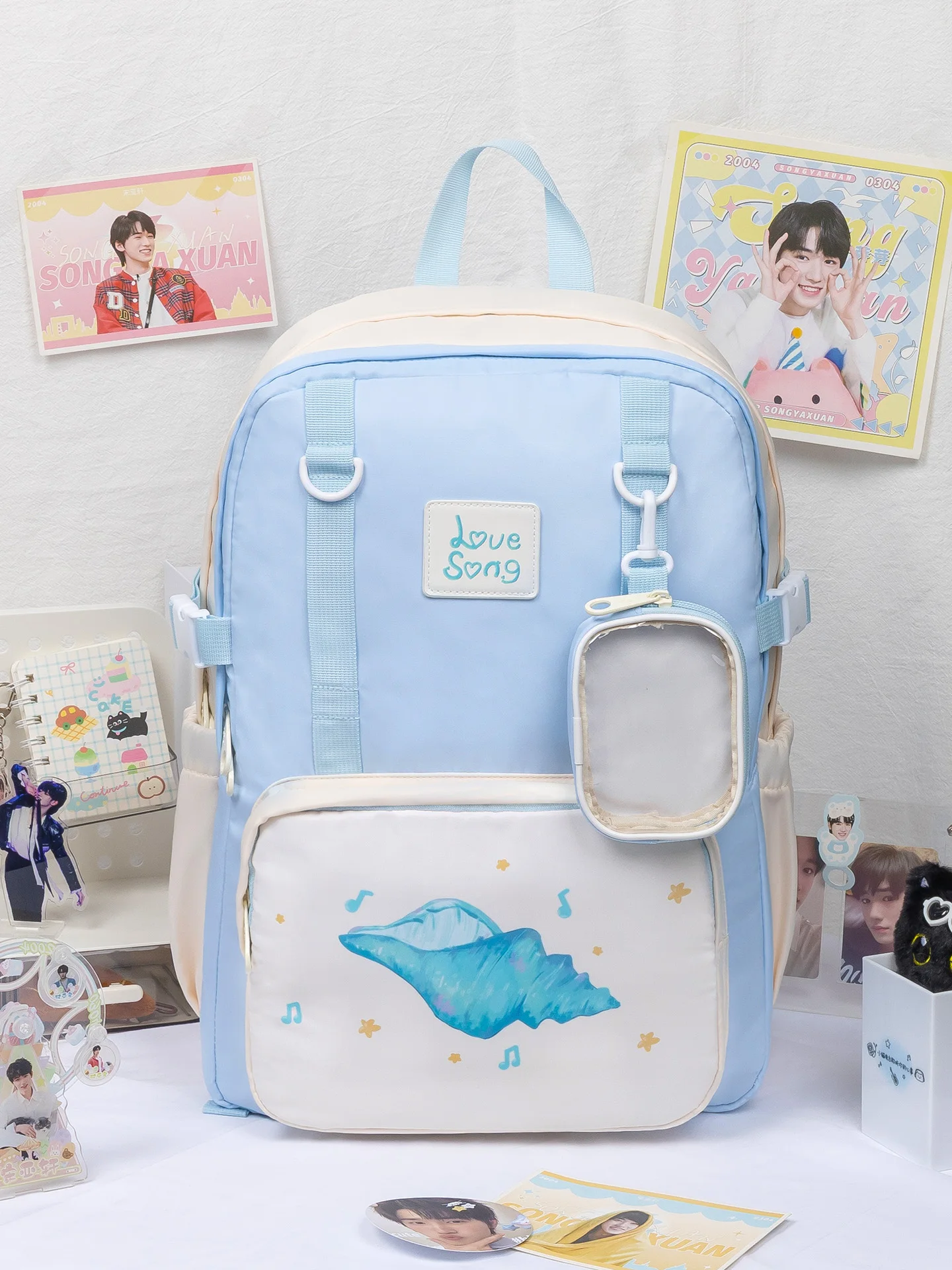 the-junco-original-song-yaxuan-small-sea-snail-pain-bag-backpack-casual-simple-style-double-layered-shoulder-bag-for-women