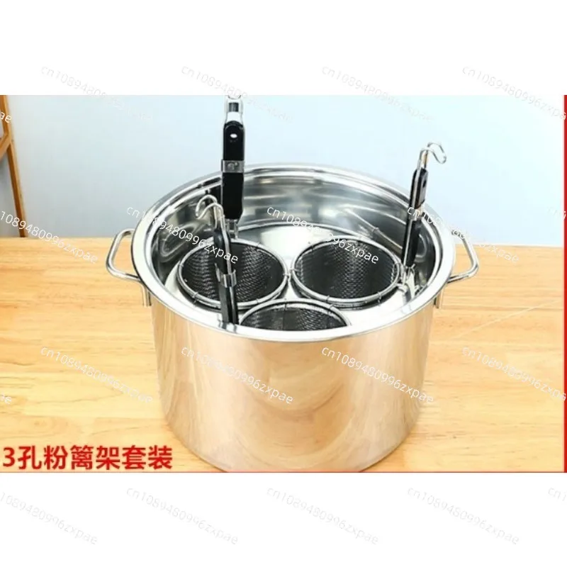 Commercial Stainless Steel Skimmer Large Perforated Strainer Spoon Hot Pot Noodle Colander Kitchen Filter Ladle