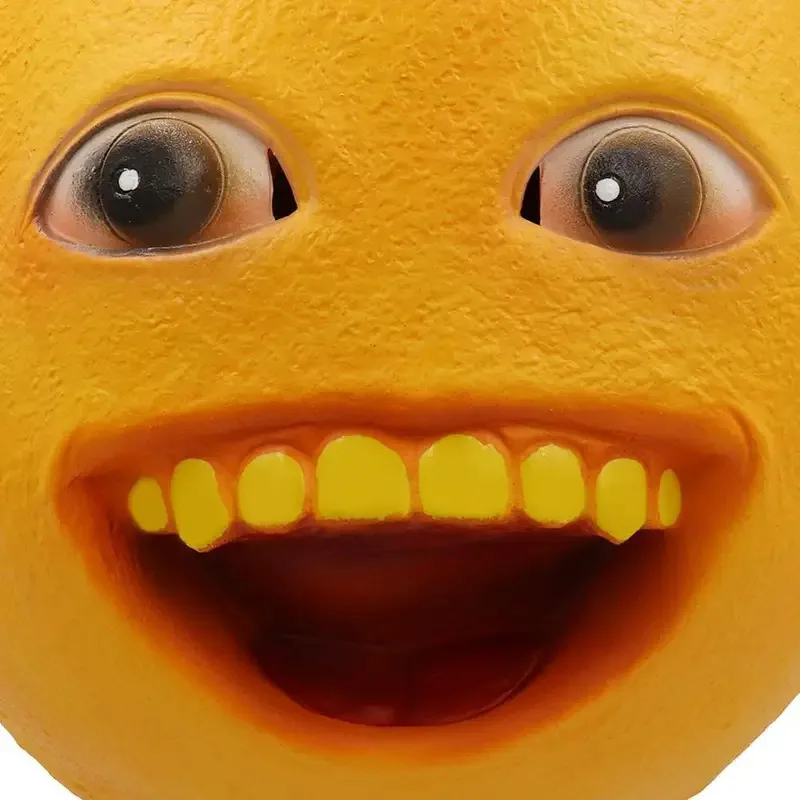 2025 aaa Ugly Annoying Orange, латексный шлем для косплея для взрослых, реквизит для ролевых игр, мяч, вечерние принадлежности для бара, тематическая маска на Хэллоуин F