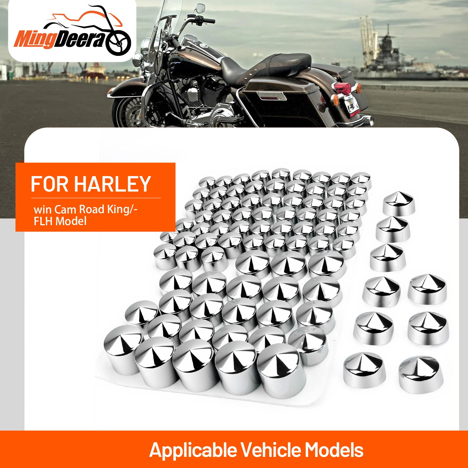 

83pcs Motorcycle Bolt Covers Head For Harley Twin Cam Road King FLH 1994-2006 Motorcycle Bolt Cover Caps Kit Motorcycle bolts