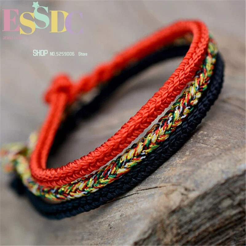 Hand Knitted 3pcs Bracelets Can Wear Charm Rope  Chinese The Animal Year Lucky  String Male or Female Wholesale