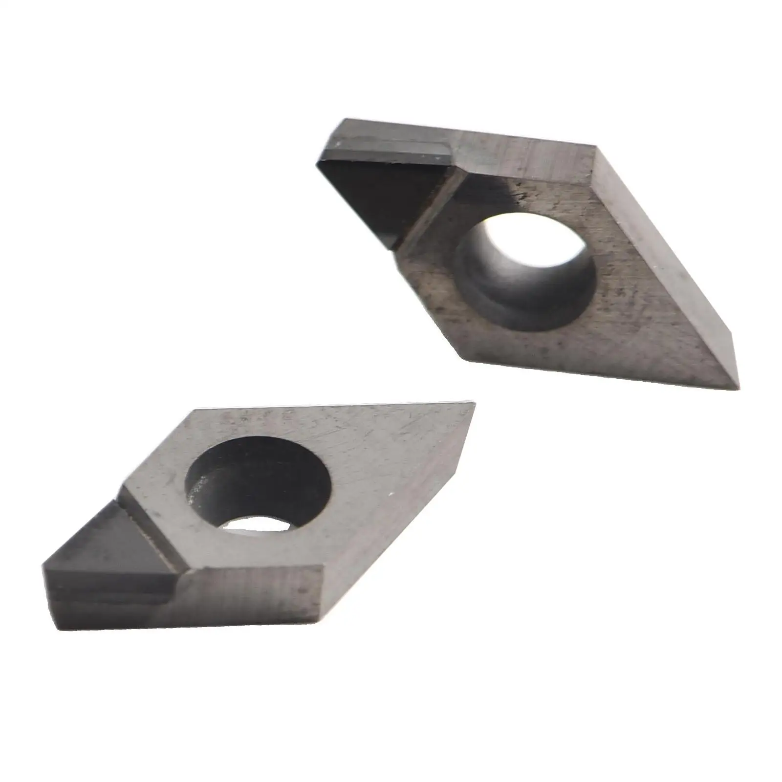 2pcs DCGT070202 PCD Insert Cutting Tool For Aluminum Copper Non Ferrous Metal CNC Turning For Semi Finishing Indexable Inserts
