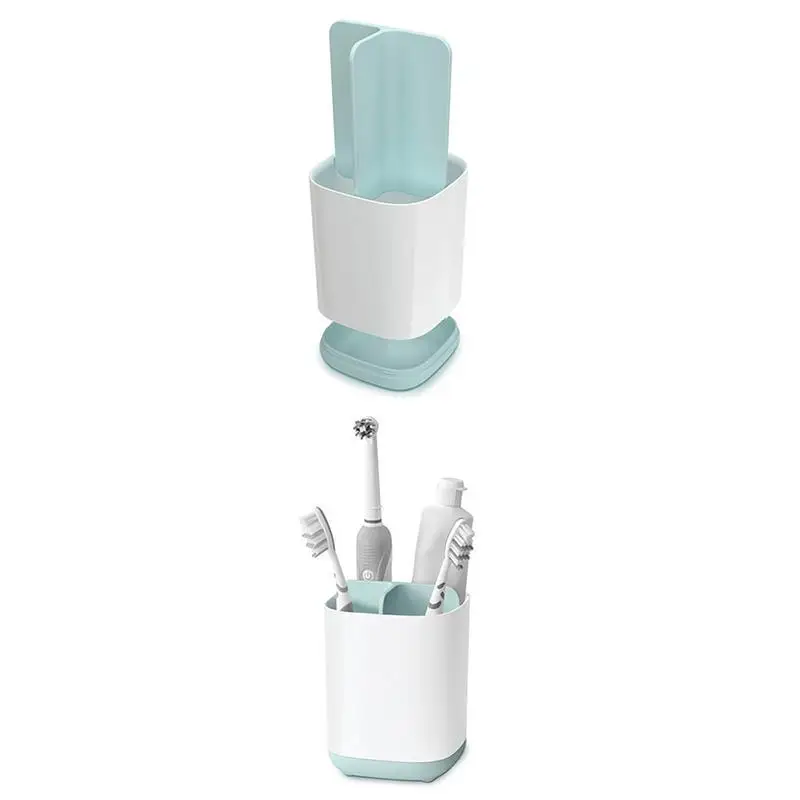 1pc Bathroom Toilet Toothpaste Holder Electric Toothbrush Stand Bathroom Storage Shelf Soap Cleaning Brush Storage Box Organizer