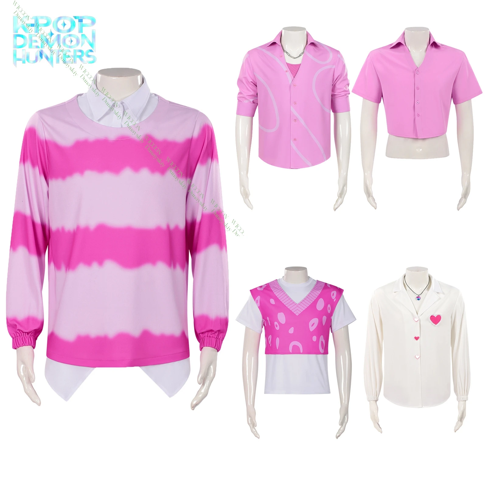 Crianças meninos jinu abby saja romance mistério cosplay camiseta kpop caçadores de demônios grupo ídolo roleplay roupa de halloween