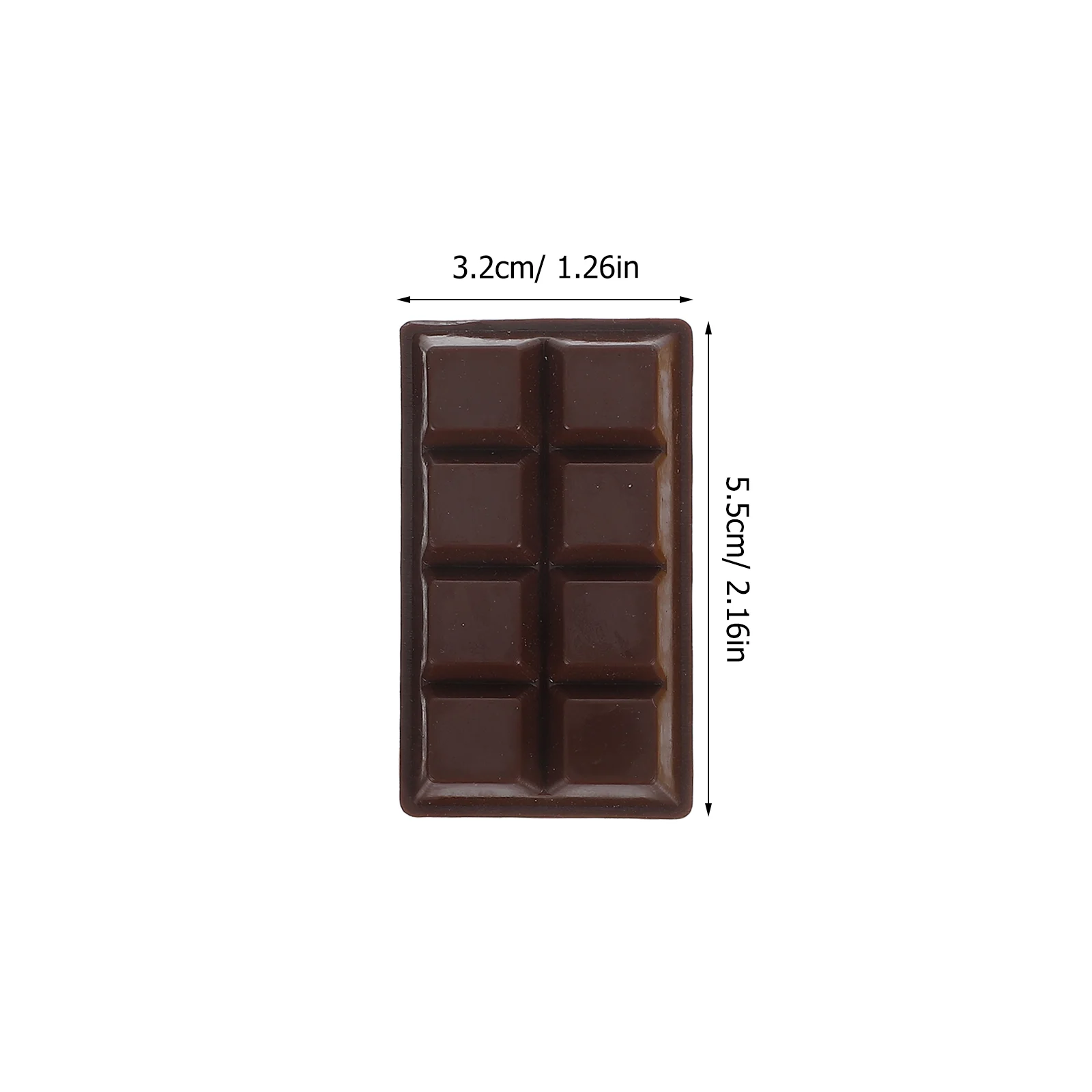 4 Pcs Resin Simulated Chocolate Decor High Simulation Vivid Color Lifelike Model Photo Props Party Wedding Display