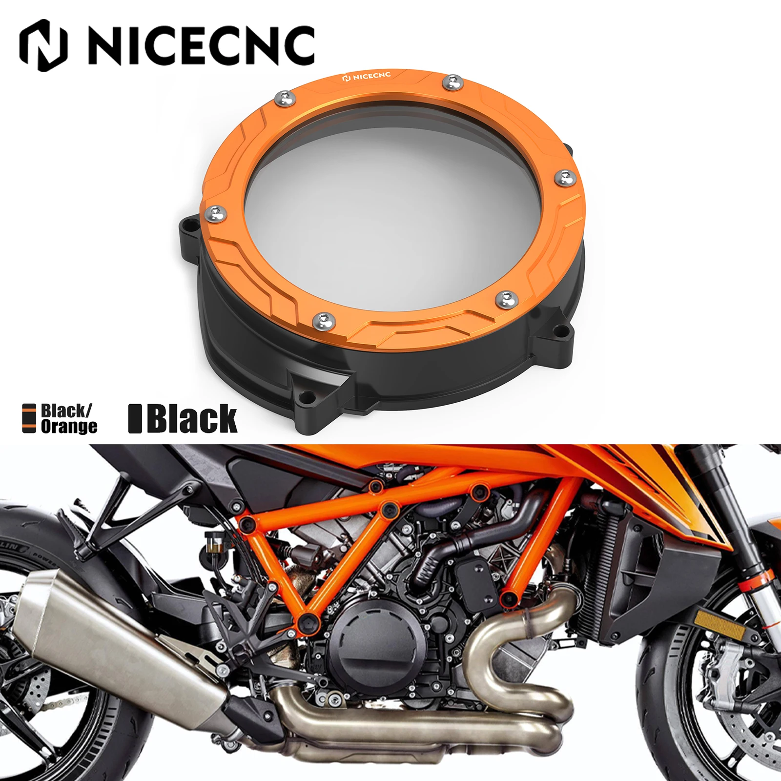 

For KTM 2024-2025 1390 Super Duke R EVO Clear Engine Clutch Cover Pretector 1390 Super Duke R 1390 Super Duke R EVO 2024 2025