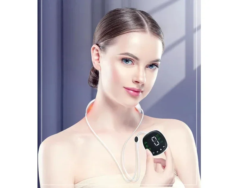 Usb Portable Heating 6 Ems Pendant Neck Relax Massager Device