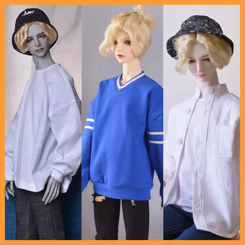

【High Quality】1/3 1/4 Scale Simple Casual Hoodie Sweater Jacket Fit 3point 4point ID75 Strong Uncle Doll DIY JiLiGuLu