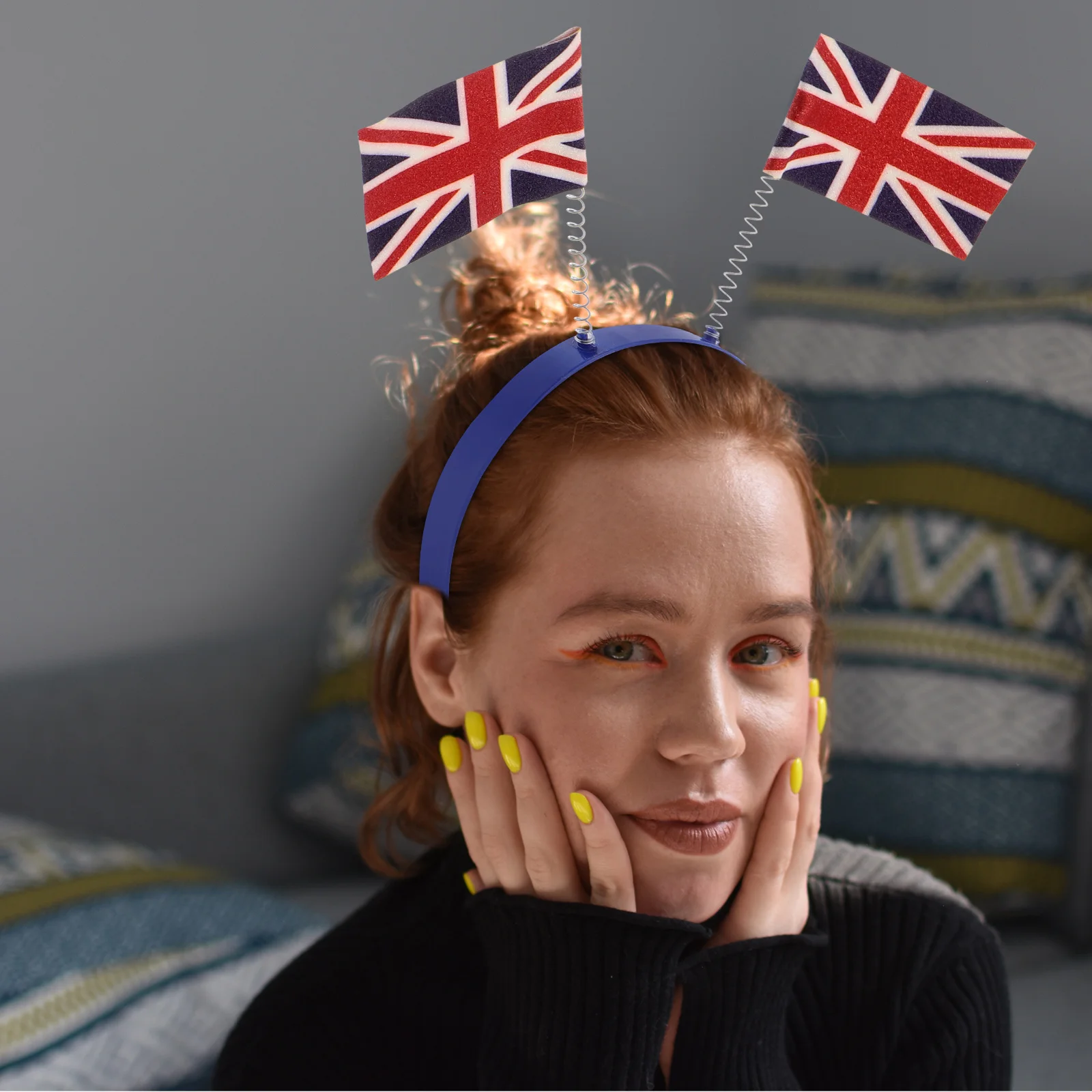 

British Flag Headb UK National Hairb Union Jack Accessory Women Girls 3D Spring Festive Events Costume Parties s National